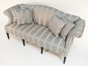 Parker and Farr Storyteller in Grey Satin Fabric 3